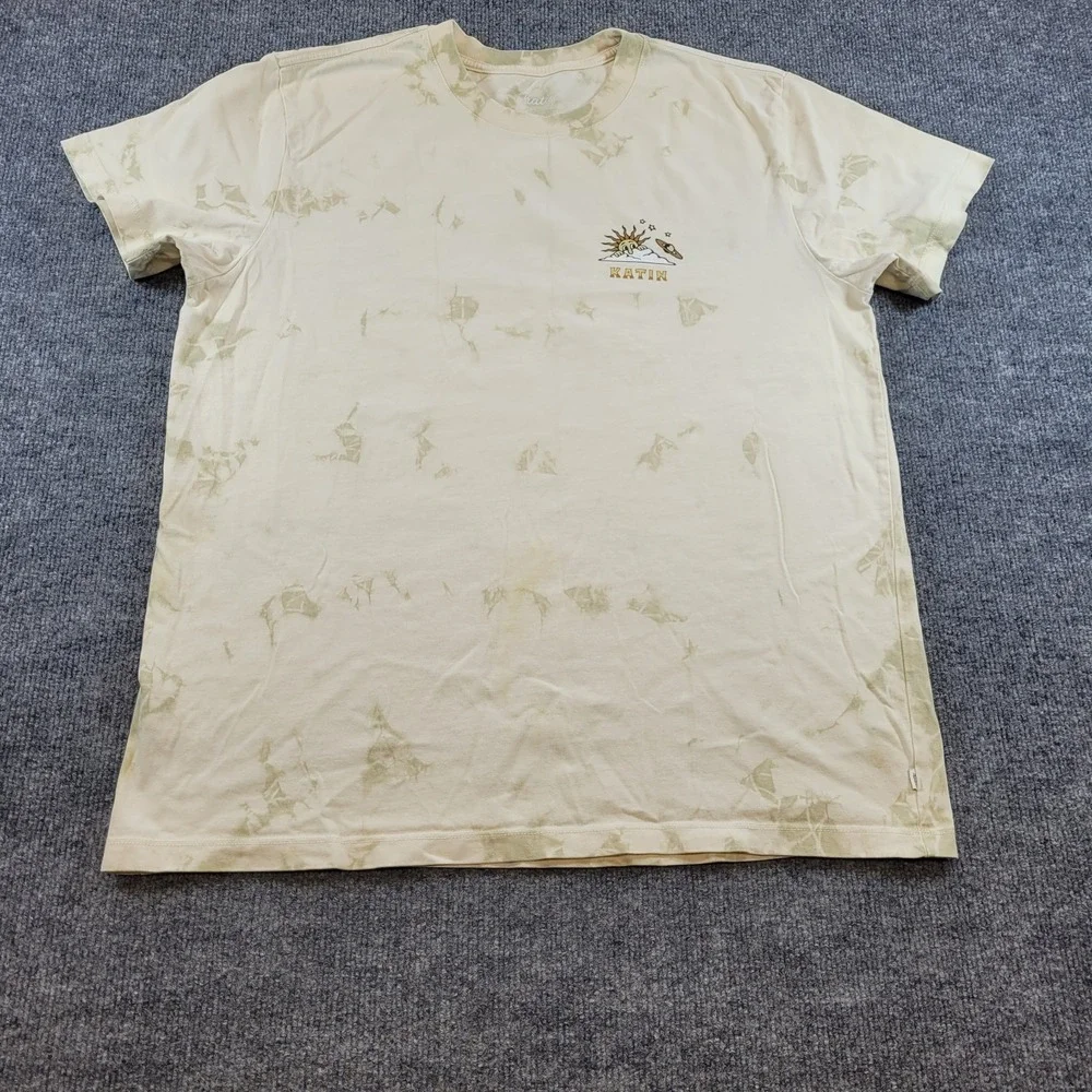 Katin See You Out There Tie Dye Short Sleeve Organic Cotton T Shirt Men's XL - Picture 2 of 8